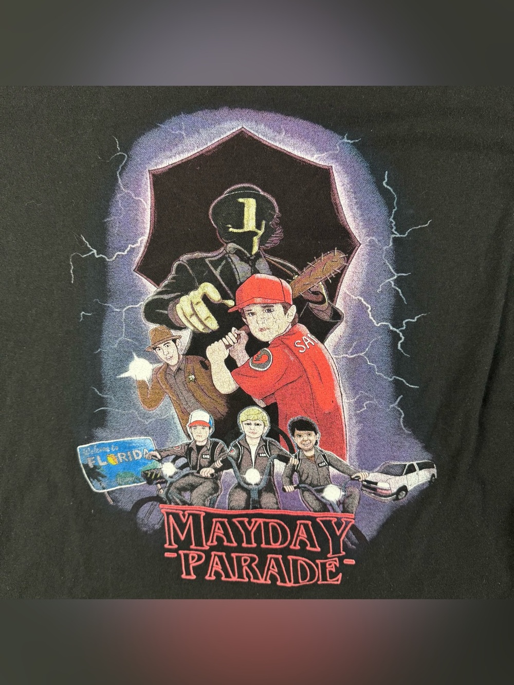 Mayday Parade T-Shirt Size XL Tultex Stranger Thing Pop Punk Band Merch Tour Tee
